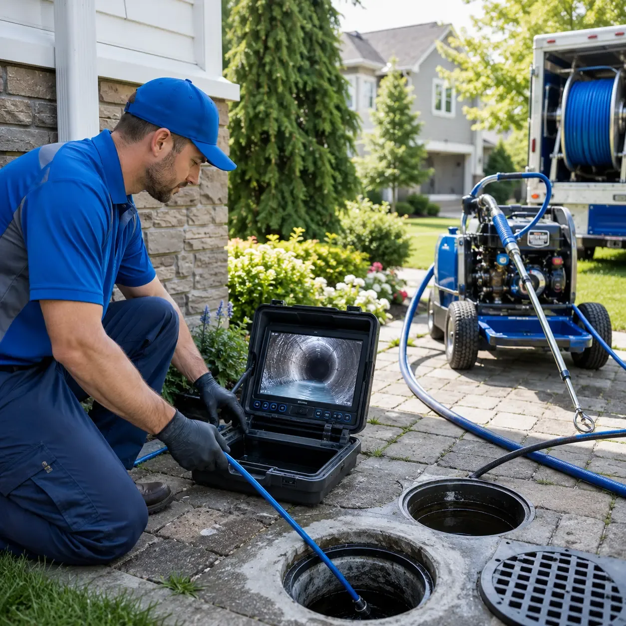 Outdoor drain cleaning professionals serving Harrisville, PA