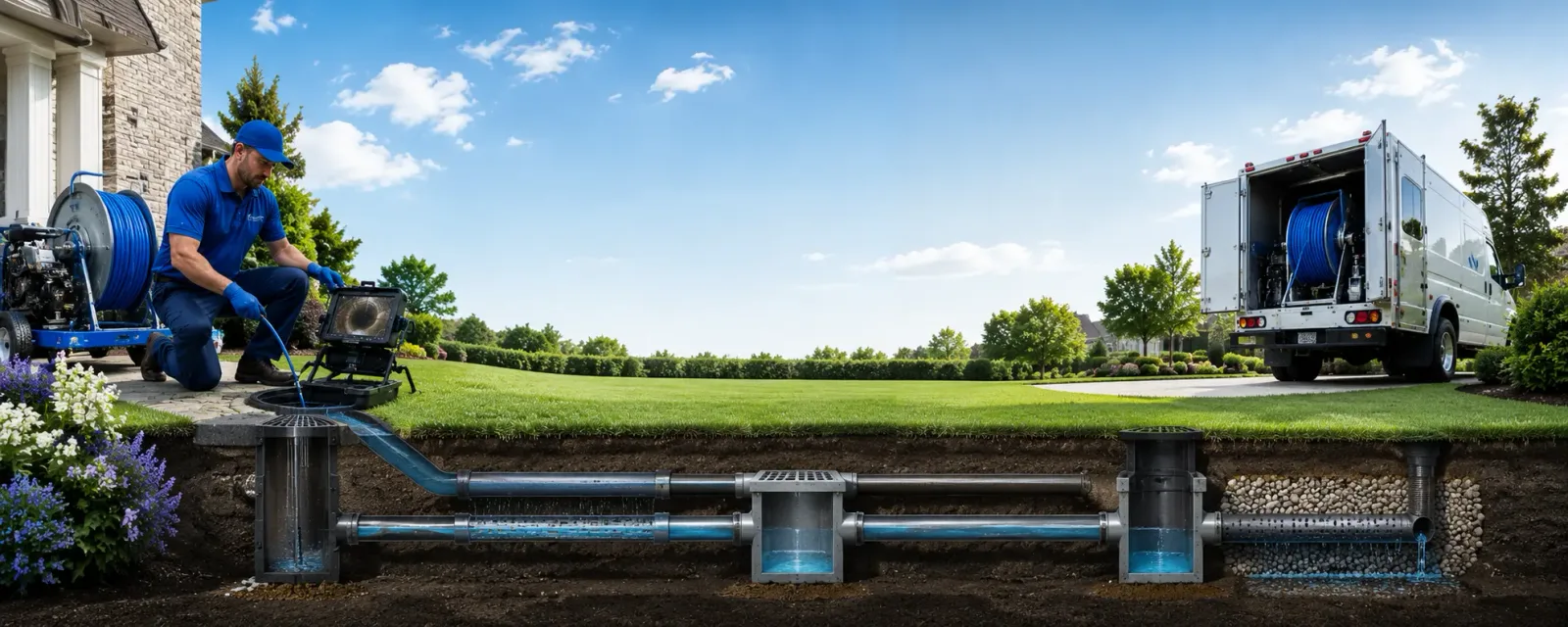 Outdoor drain cleaning information for Harrisville, PA